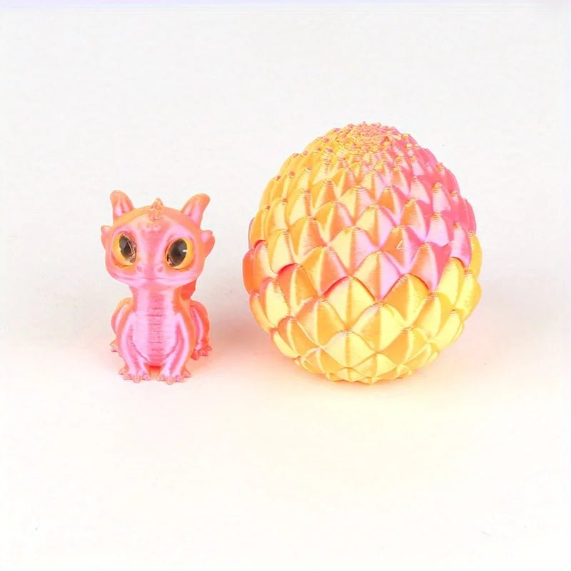 Lot d’Oeufs Dinosaure 3D Multicolores à Couvercle Flip | Décoration Bureau Créative - Cadeau Original Jouet 3D - KAWAII FAVIE