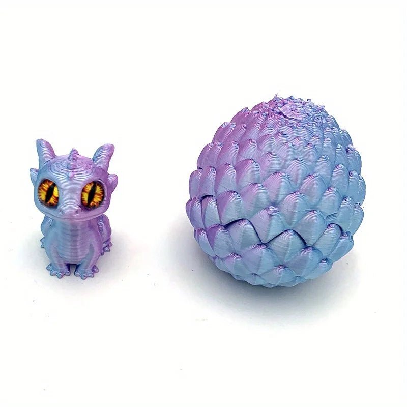 Lot d’Oeufs Dinosaure 3D Multicolores à Couvercle Flip | Décoration Bureau Créative - Cadeau Original Jouet 3D - KAWAII FAVIE