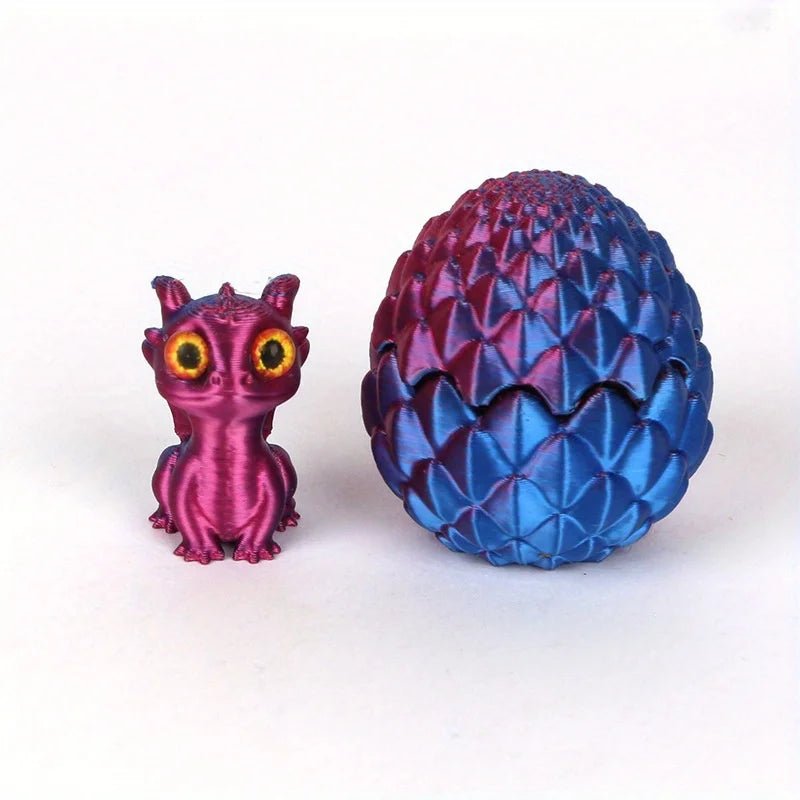 Lot d’Oeufs Dinosaure 3D Multicolores à Couvercle Flip | Décoration Bureau Créative - Cadeau Original Jouet 3D - KAWAII FAVIE