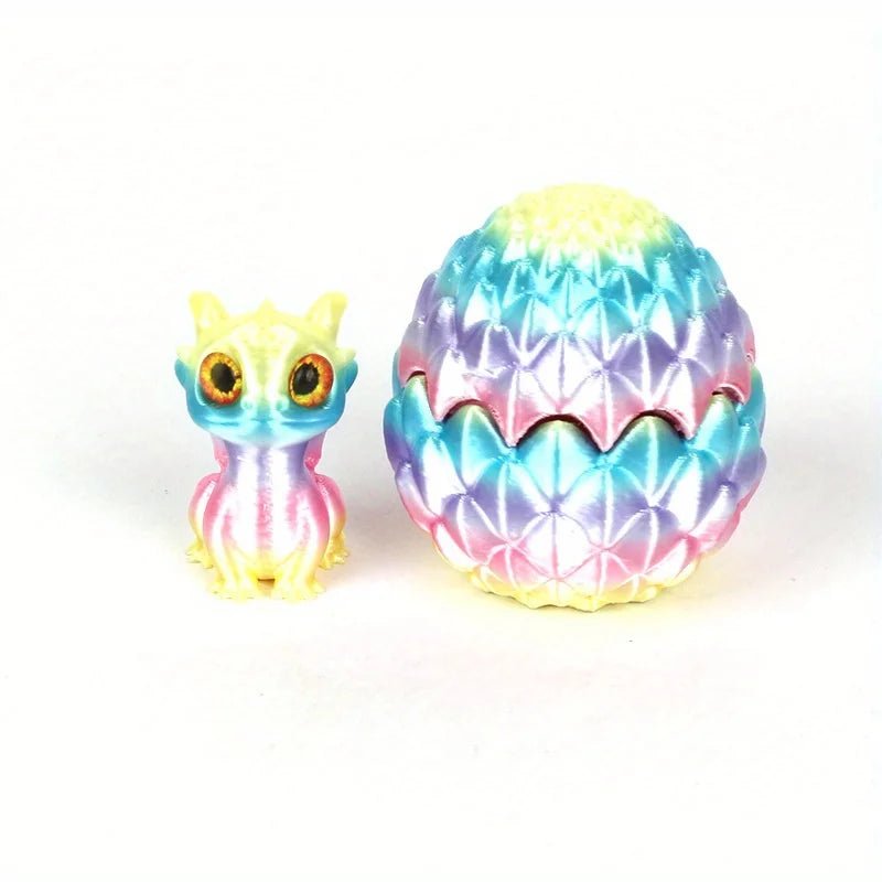 Lot d’Oeufs Dinosaure 3D Multicolores à Couvercle Flip | Décoration Bureau Créative - Cadeau Original Jouet 3D - KAWAII FAVIE