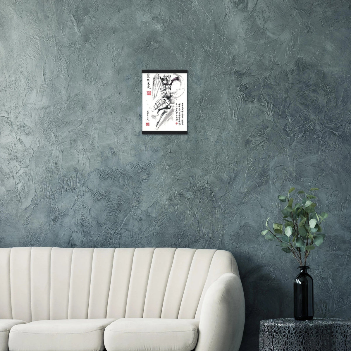 « Mikasa Ackerman Poster - L'Attaque des Titans-Avec Baguettes De Suspension Print Material- KAWAII FAVIE