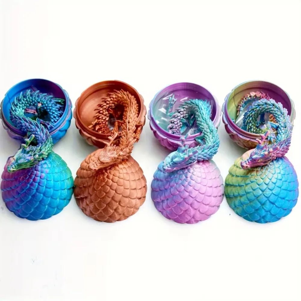 Œuf Surprise Dragon Chinois Shenlong 3D 30cm | Jouet Anti - Stress Articulé avec Œuf - Cadeau Unique Jouet 3D - KAWAII FAVIE