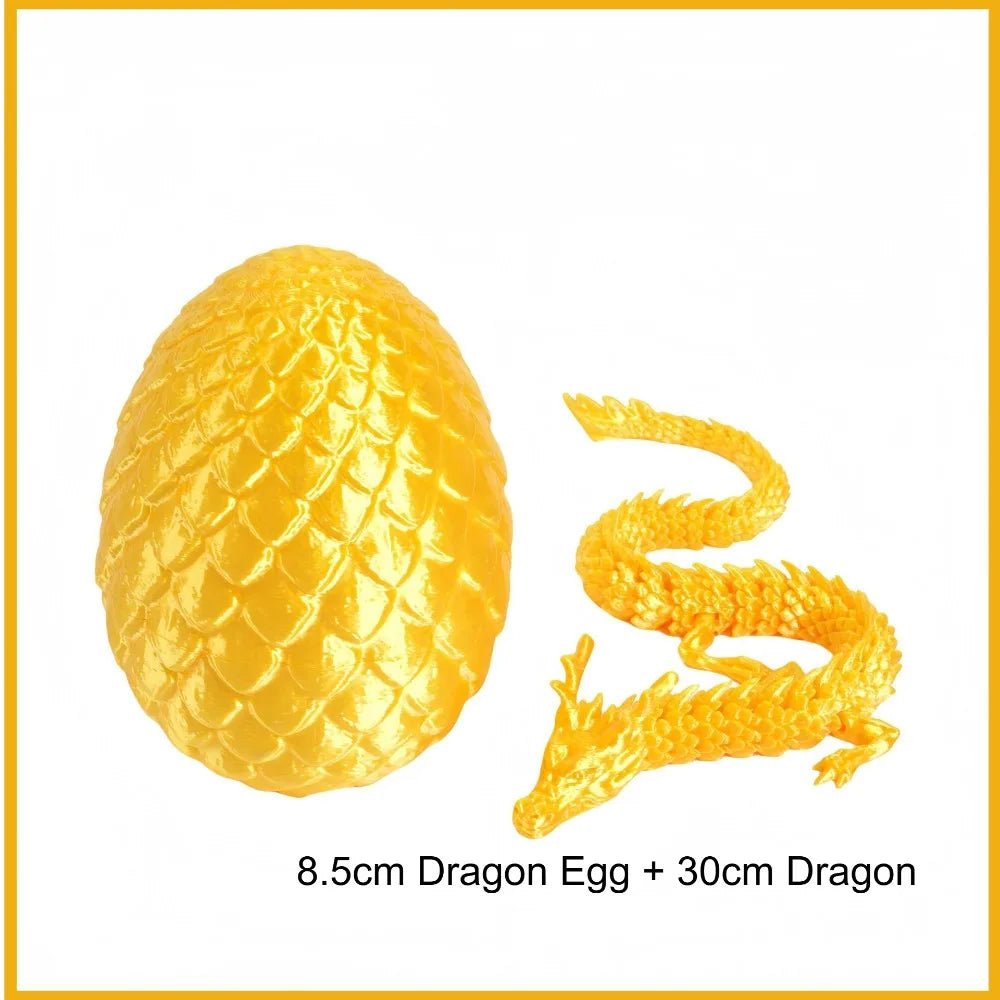 Œuf Surprise Dragon Chinois Shenlong 3D 30cm | Jouet Anti - Stress Articulé avec Œuf - Cadeau Unique Jouet 3D - KAWAII FAVIE