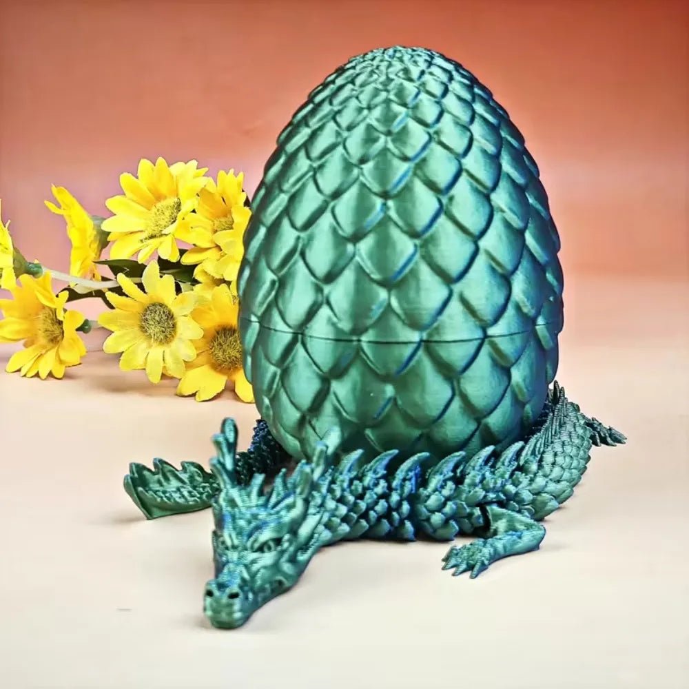 Œuf Surprise Dragon Chinois Shenlong 3D 30cm | Jouet Anti - Stress Articulé avec Œuf - Cadeau Unique Jouet 3D - KAWAII FAVIE