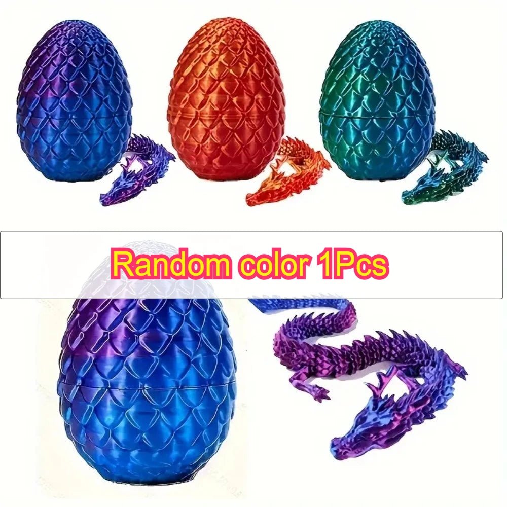 Œuf Surprise Dragon Chinois Shenlong 3D 30cm | Jouet Anti - Stress Articulé avec Œuf - Cadeau Unique Jouet 3D - KAWAII FAVIE
