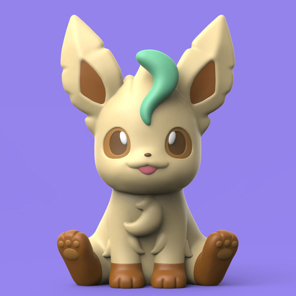 STL-Datei zum Drucken - Komplette Eevee (Pokémon) Familie im niedlichen Stil - 3D-Modell