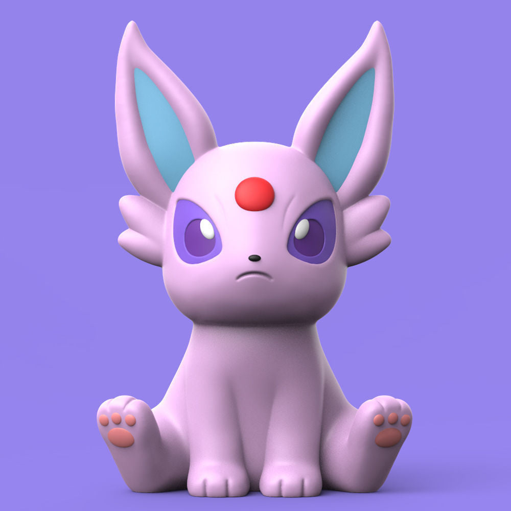 STL-Datei zum Drucken - Komplette Eevee (Pokémon) Familie im niedlichen Stil - 3D-Modell