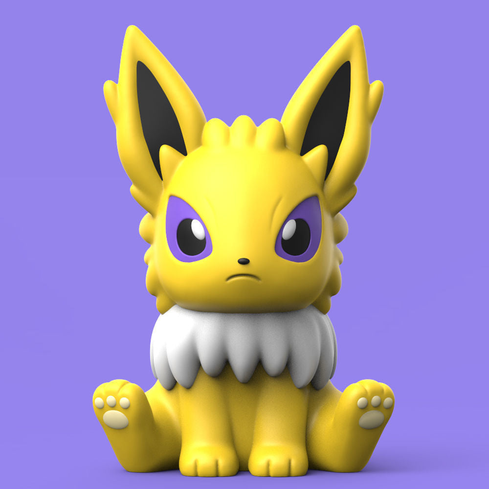 STL-Datei zum Drucken - Komplette Eevee (Pokémon) Familie im niedlichen Stil - 3D-Modell