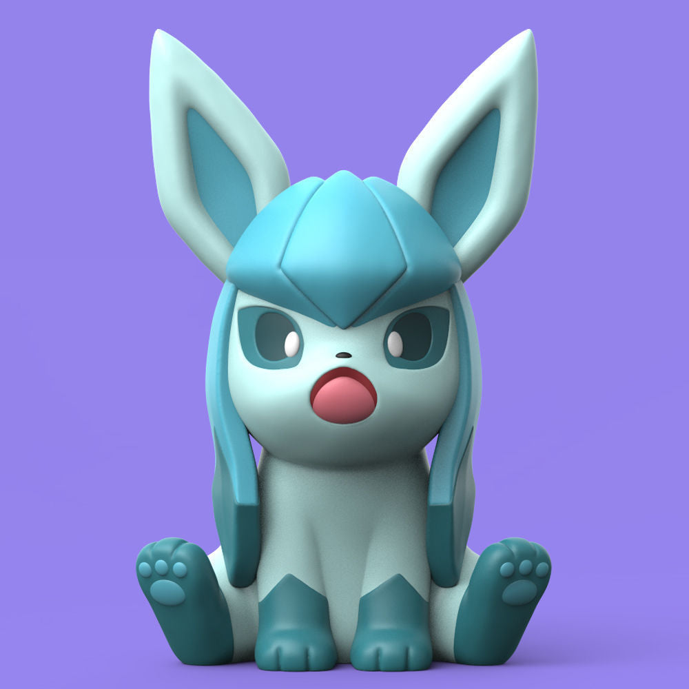 STL-Datei zum Drucken - Komplette Eevee (Pokémon) Familie im niedlichen Stil - 3D-Modell