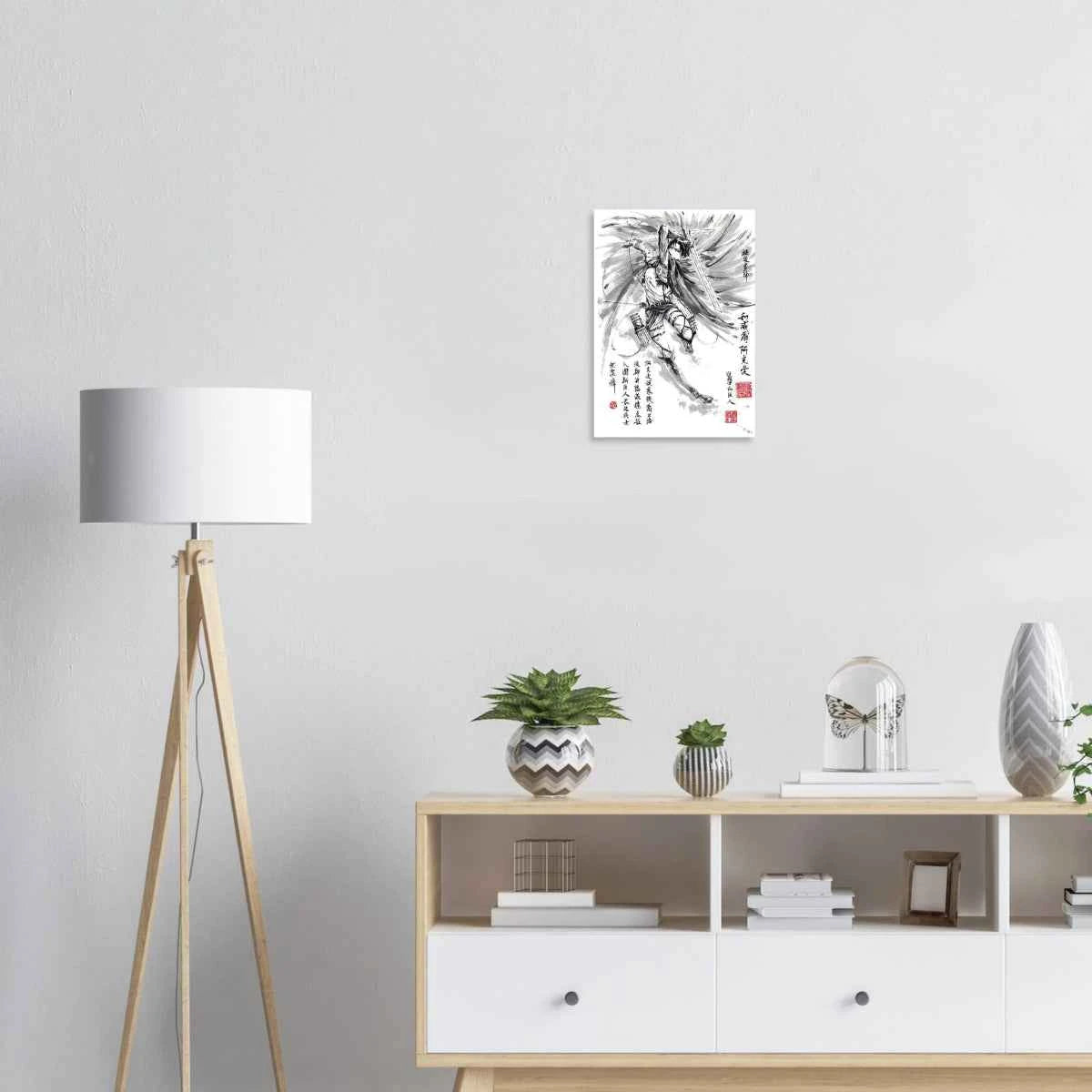 Levi Ackerman Sumi-e Poster 1- L’Attaque des Titans-Papier Mat