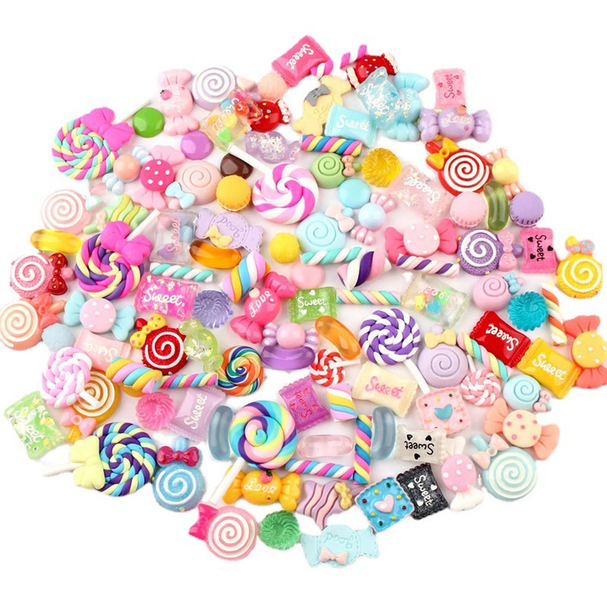 Set de 30 Charmes Slime Bonbon en Résine | Accessoires DIY Loisirs Créatifs - Collection Décoration KAWAHIP Charms - KAWAII FAVIE