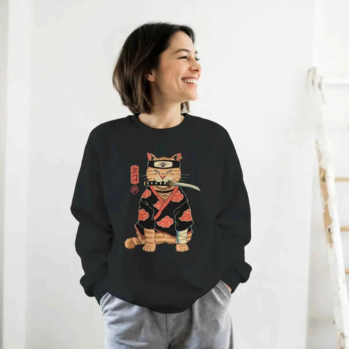 Sweat Homme Design de Chat Ninja Akatsuki - Design Naruto Collector