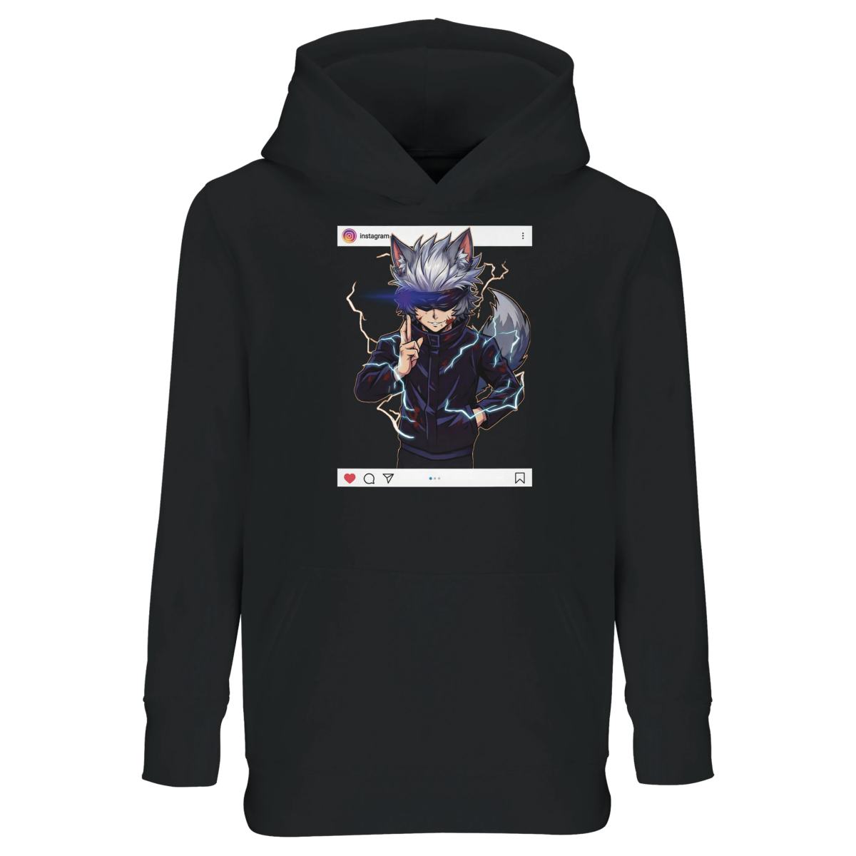 Sweat à Capuche Enfant Éco - responsable | Ruka Cos Gojo (Jujutsu Kaisen) Sweat-shirt - KAWAII FAVIE