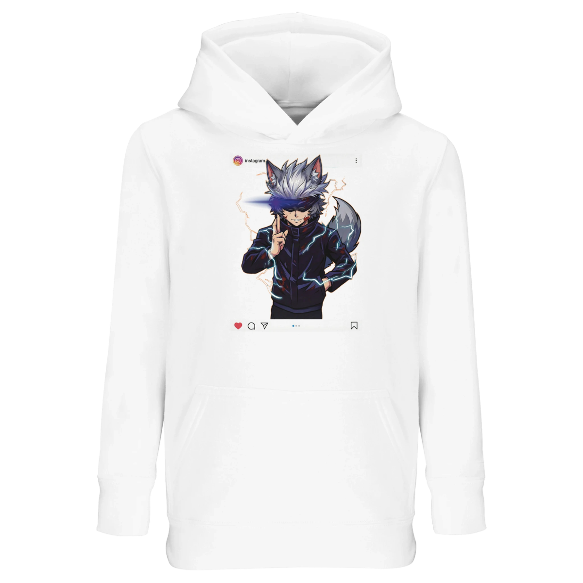 Sweat à Capuche Enfant Éco - responsable | Ruka Cos Gojo (Jujutsu Kaisen) Sweat-shirt - KAWAII FAVIE
