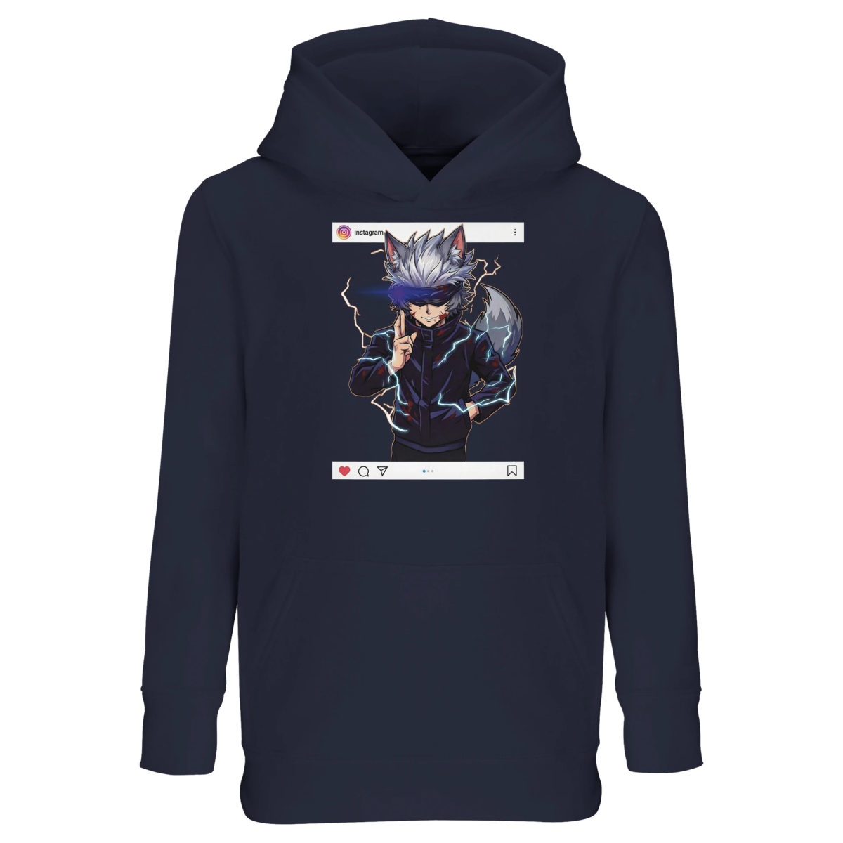 Sweat à Capuche Enfant Éco - responsable | Ruka Cos Gojo (Jujutsu Kaisen) Sweat-shirt - KAWAII FAVIE