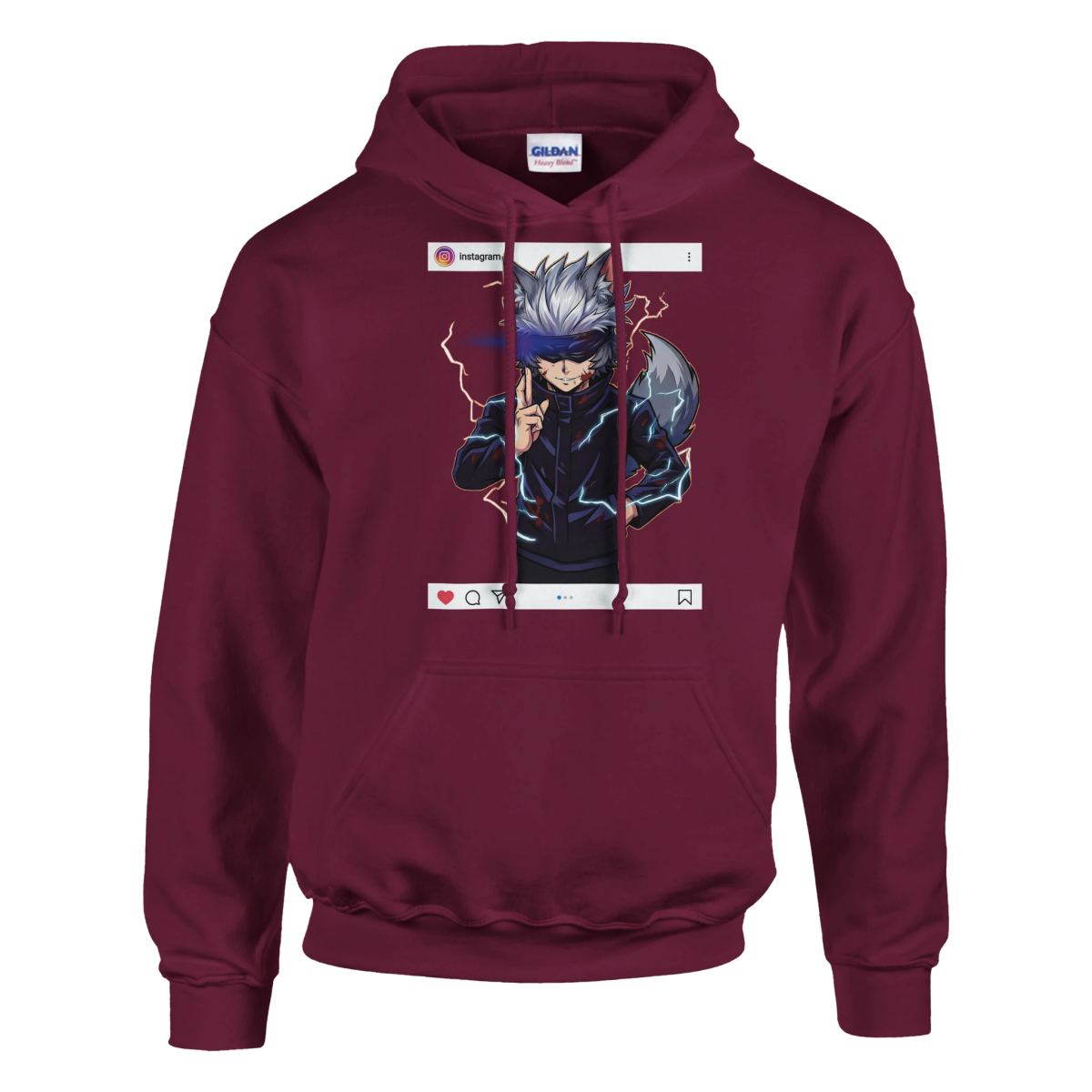 Sweat à Capuche Unisexe Ruka Cos Gojo Pleine Puissance | Jujutsu Kaisen - Style Instagram Sweat - KAWAII FAVIE