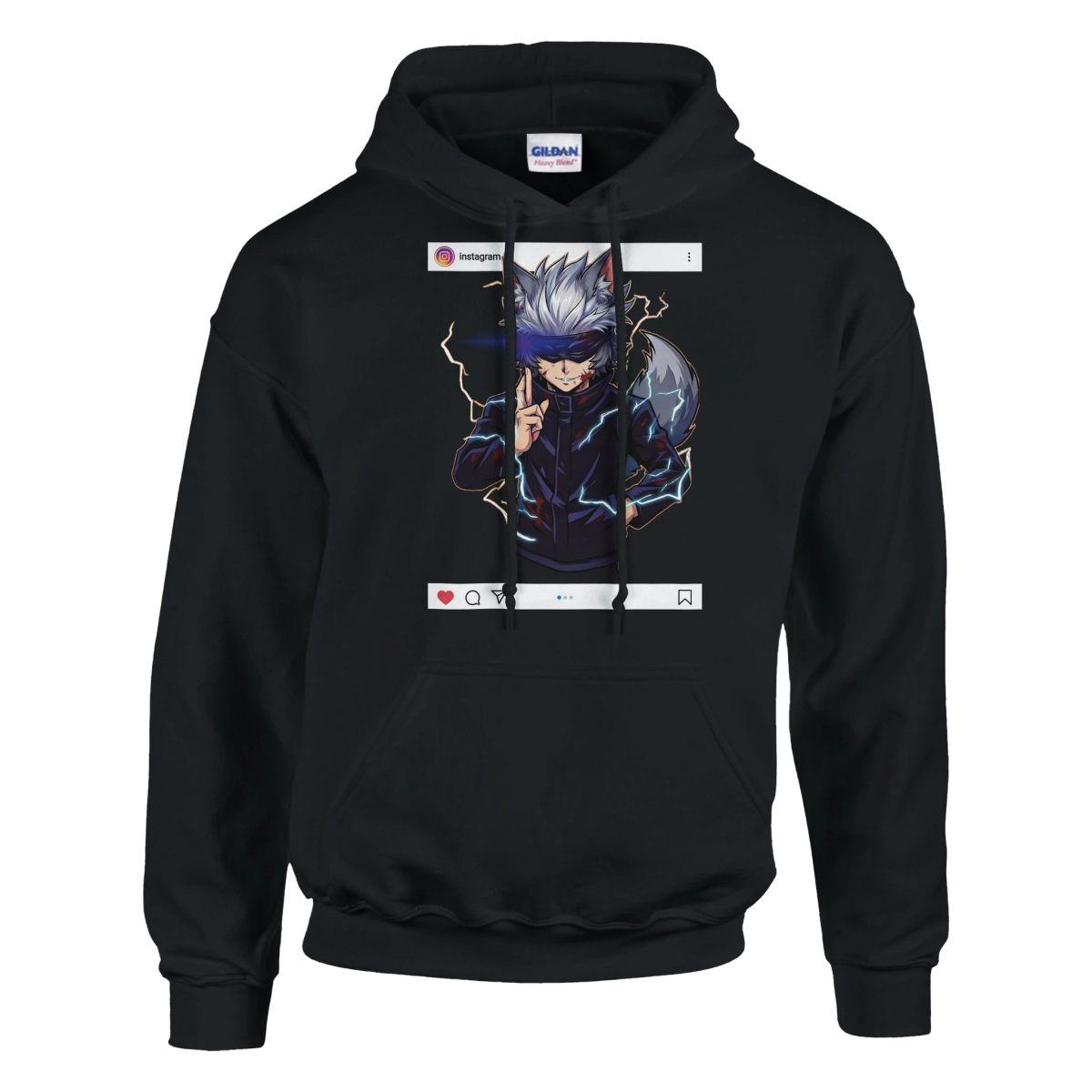 Sweat à Capuche Unisexe Ruka Cos Gojo Pleine Puissance | Jujutsu Kaisen - Style Instagram Sweat - KAWAII FAVIE