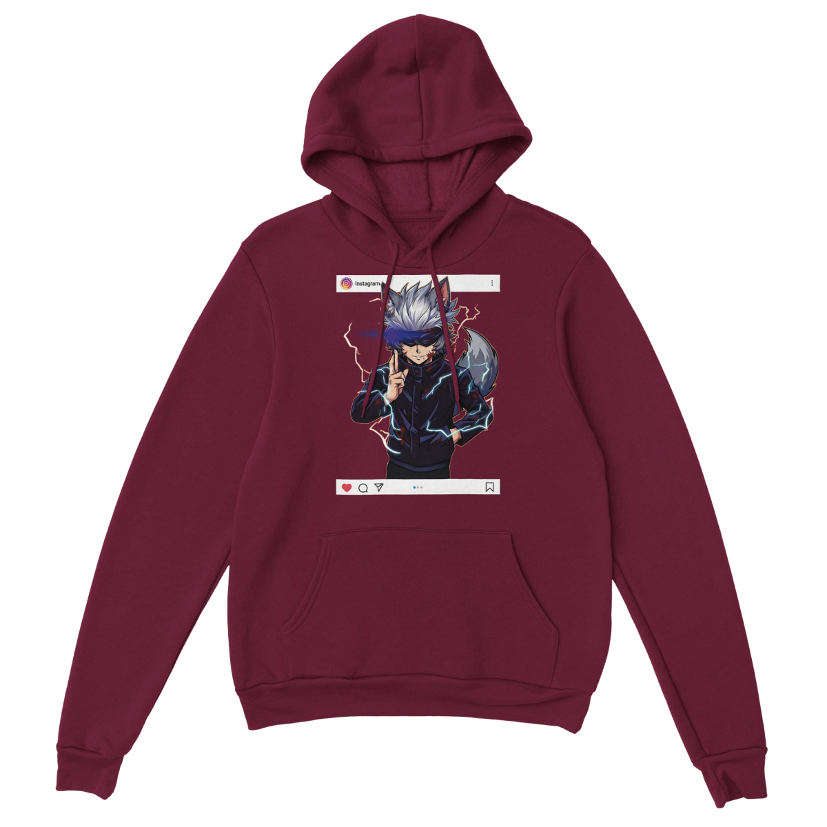 Sweat à Capuche Unisexe Ruka Cos Gojo Pleine Puissance | Jujutsu Kaisen - Style Instagram Sweat - KAWAII FAVIE