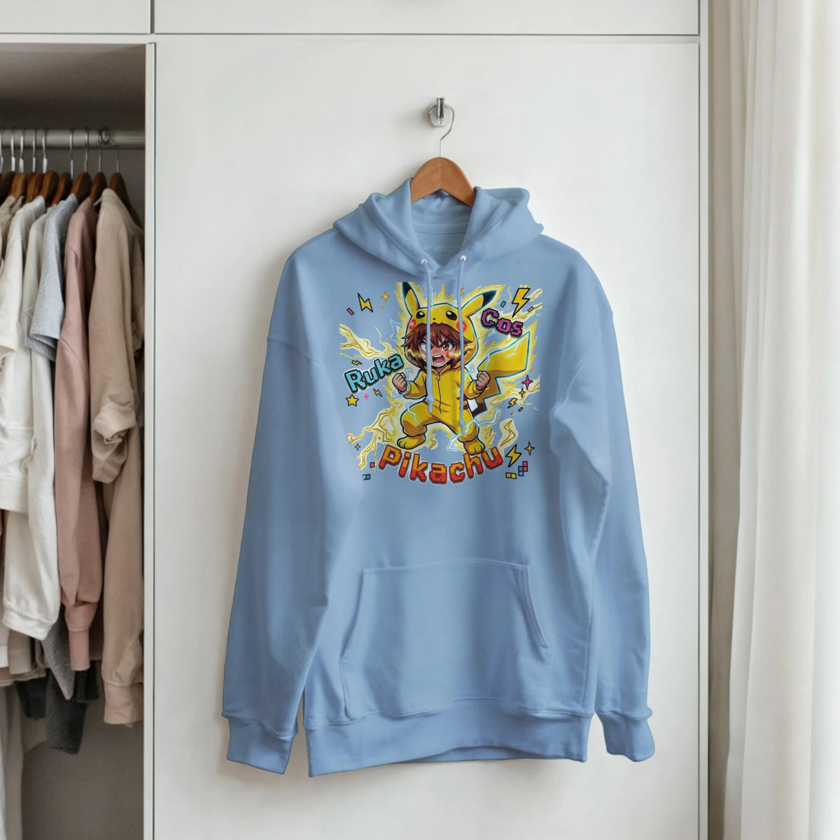 Sweat à Capuche Unisexe - Ruka en Pikachu Full Power Final | Pokémon Sweat-shirt - KAWAII FAVIE