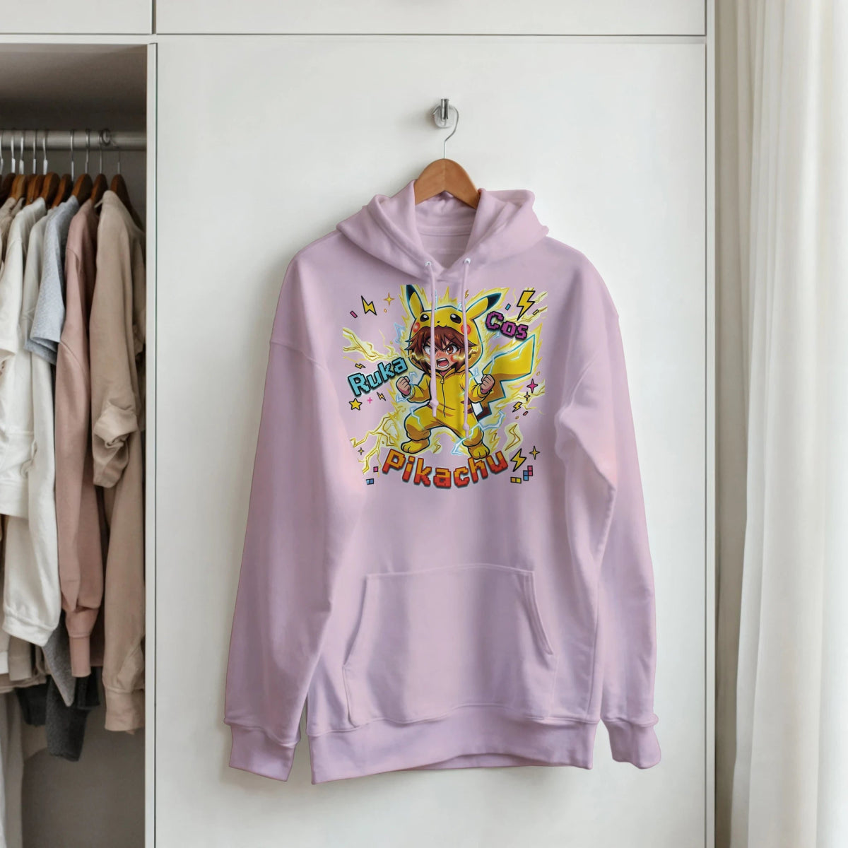 Sweat à Capuche Unisexe - Ruka en Pikachu Full Power Final | Pokémon Sweat-shirt - KAWAII FAVIE