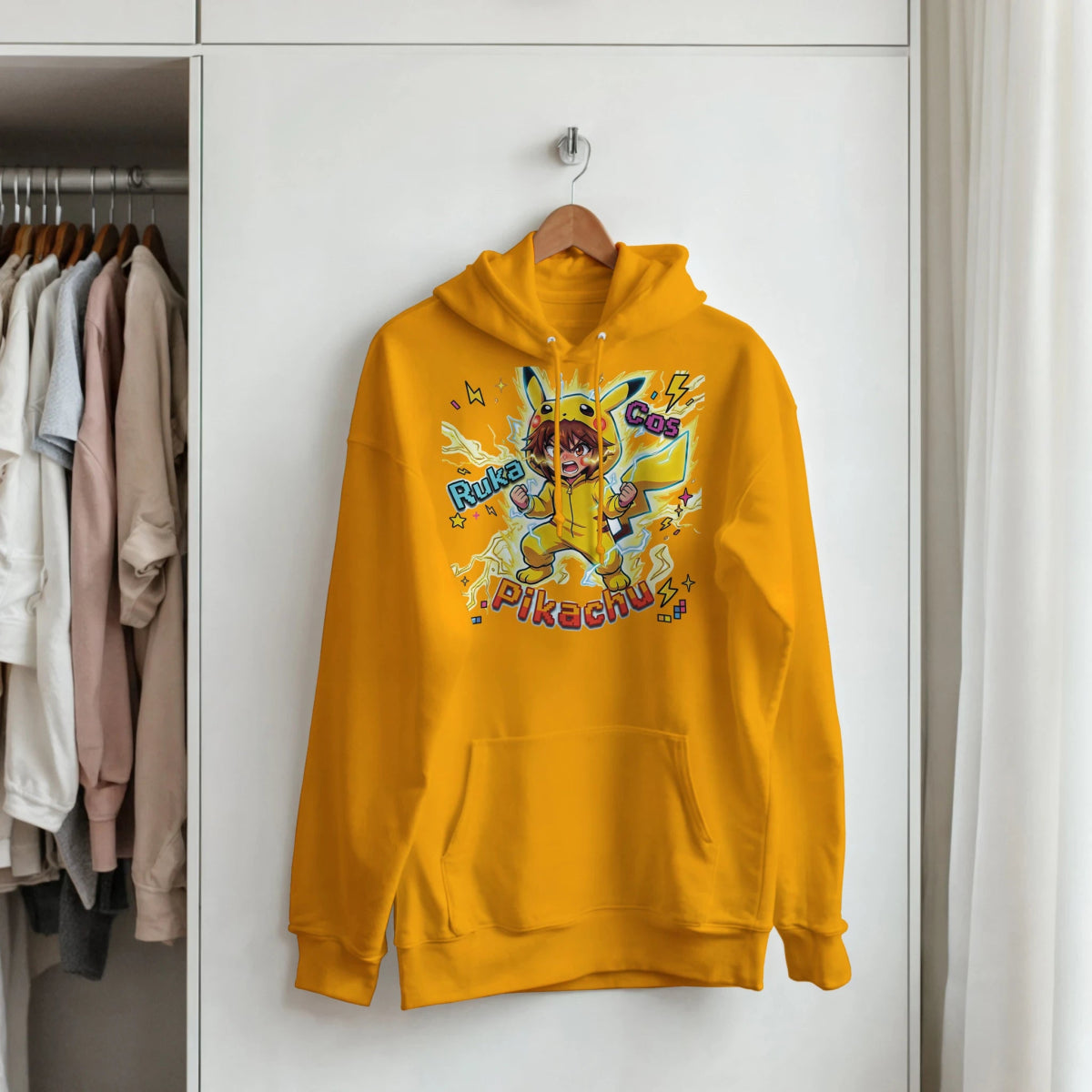 Sweat à Capuche Unisexe - Ruka en Pikachu Full Power Final | Pokémon Sweat-shirt - KAWAII FAVIE