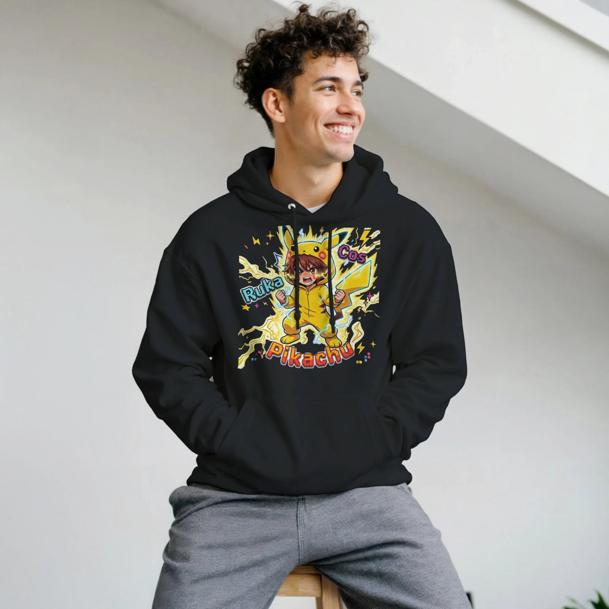 Sweat à Capuche Unisexe - Ruka en Pikachu Full Power Final | Pokémon Sweat-shirt - KAWAII FAVIE