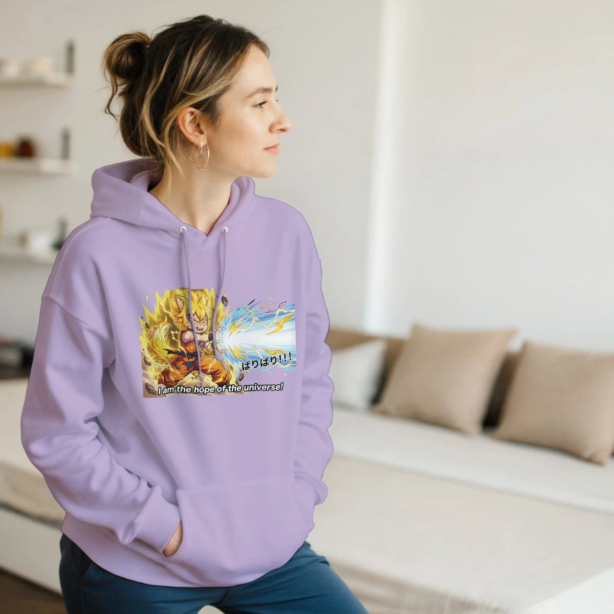 Sweat à Capuche Unisexe | Transformation Super Saiyan de Ruka | Dragon Ball Sweat-shirt - KAWAII FAVIE