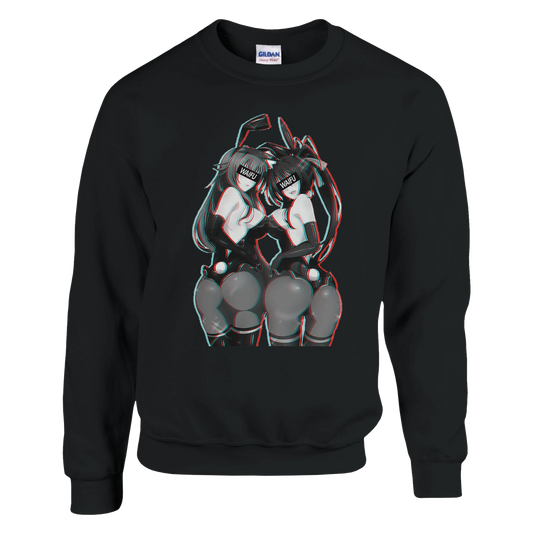 Sweat à Col Rond Unisexe | Motif Cosplay Bunny WAIFU Sweat-shirt - KAWAII FAVIE