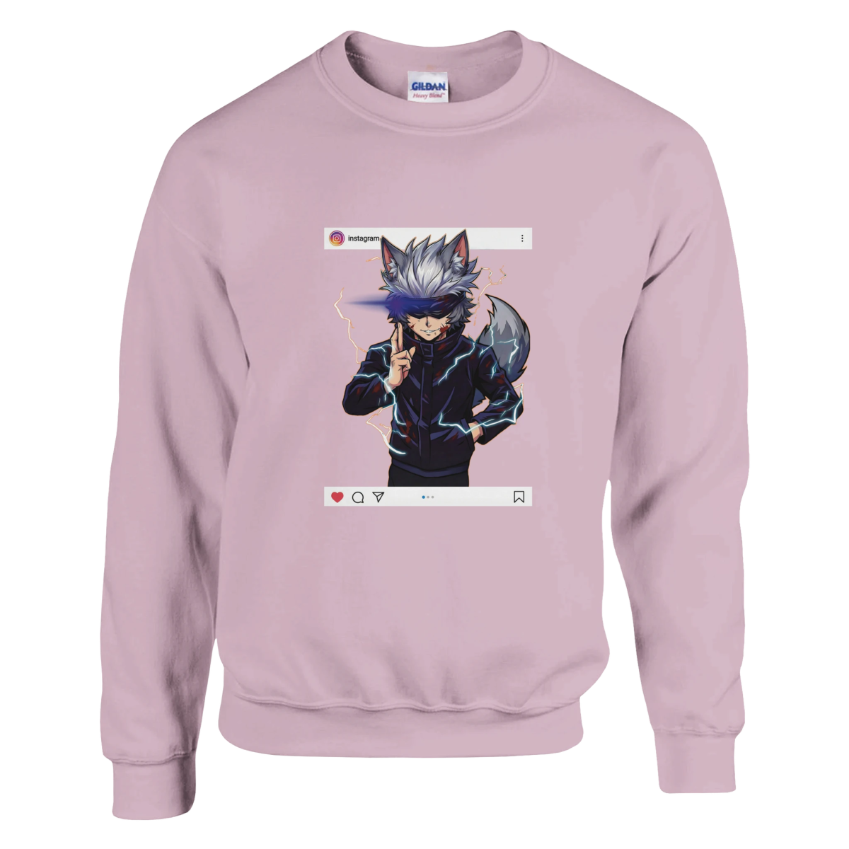 Sweat-shirt à col rond | Ruka Cos Gojo Pleine Puissance | Jujutsu Kaisen - Style Instagram Sweat-shirt - KAWAII FAVIE