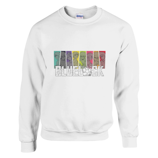 Sweat-shirt à Col Rond Unisexe | Blue Lock - Équipe Complète Sweat-shirt - KAWAII FAVIE