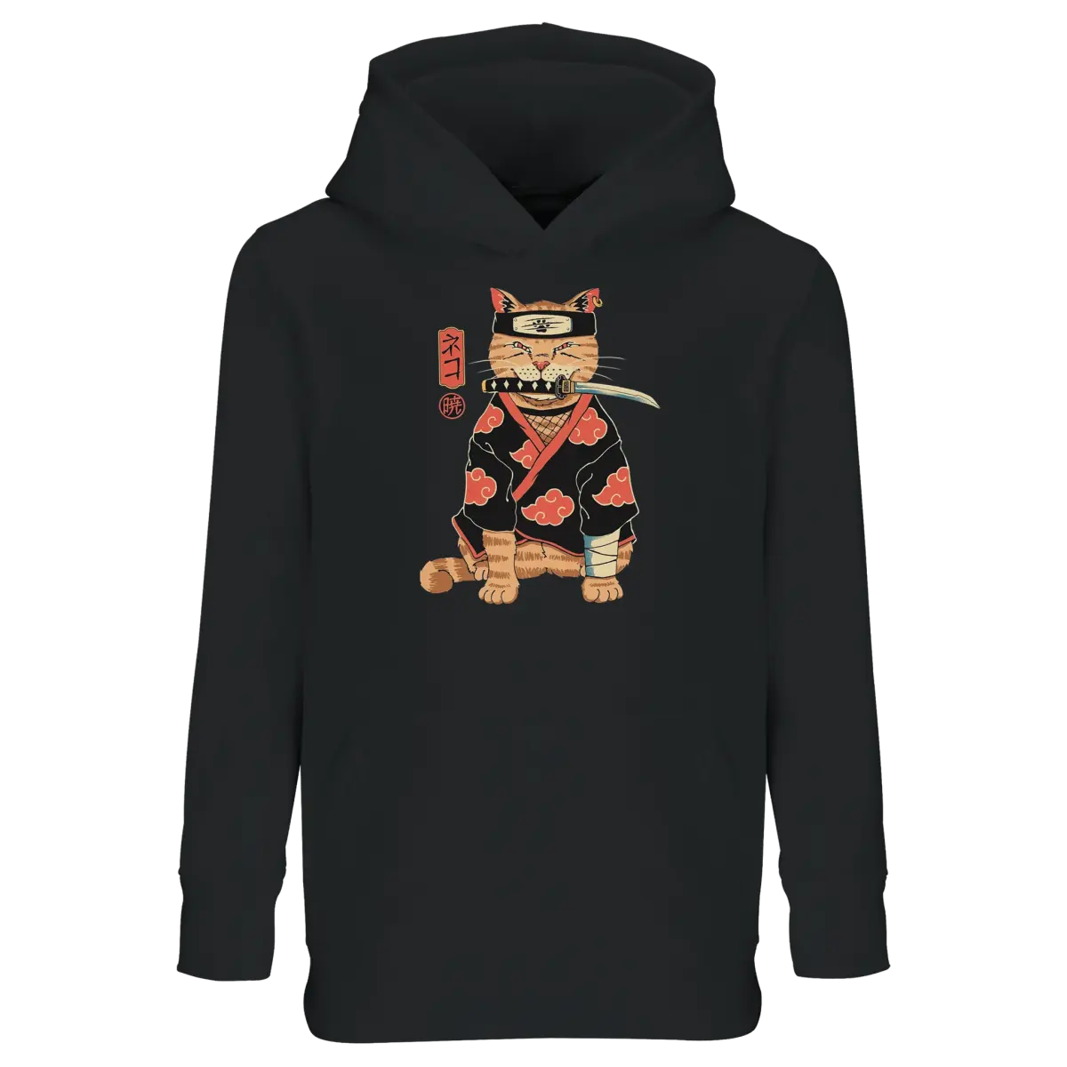 Sweat-shirt Capuche enfant Chat Ninja Akatsuki - Design Naruto Collector Sweat-shirt- KAWAII FAVIE