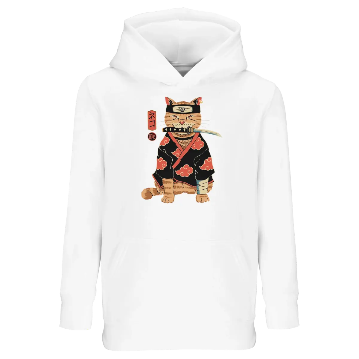 Sweat-shirt Capuche enfant Chat Ninja Akatsuki - Design Naruto Collector Sweat-shirt- KAWAII FAVIE