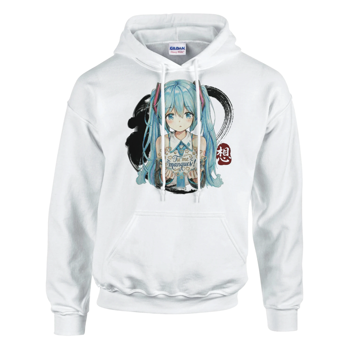 Sweat-shirt Unisexe | Hatsune Miku « Tu me manques ! » Print Material - KAWAII FAVIE