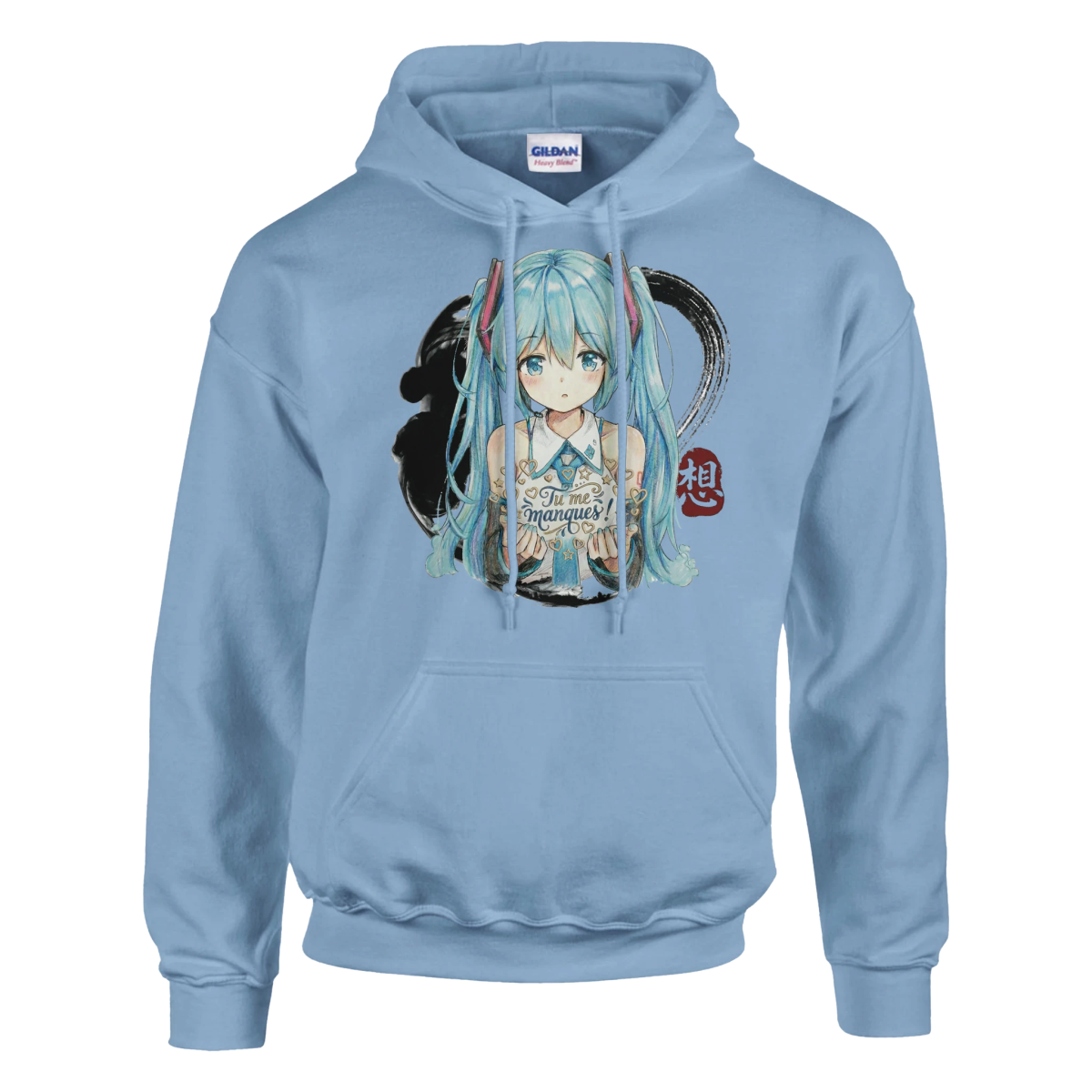 Sweat-shirt Unisexe | Hatsune Miku « Tu me manques ! » Print Material - KAWAII FAVIE