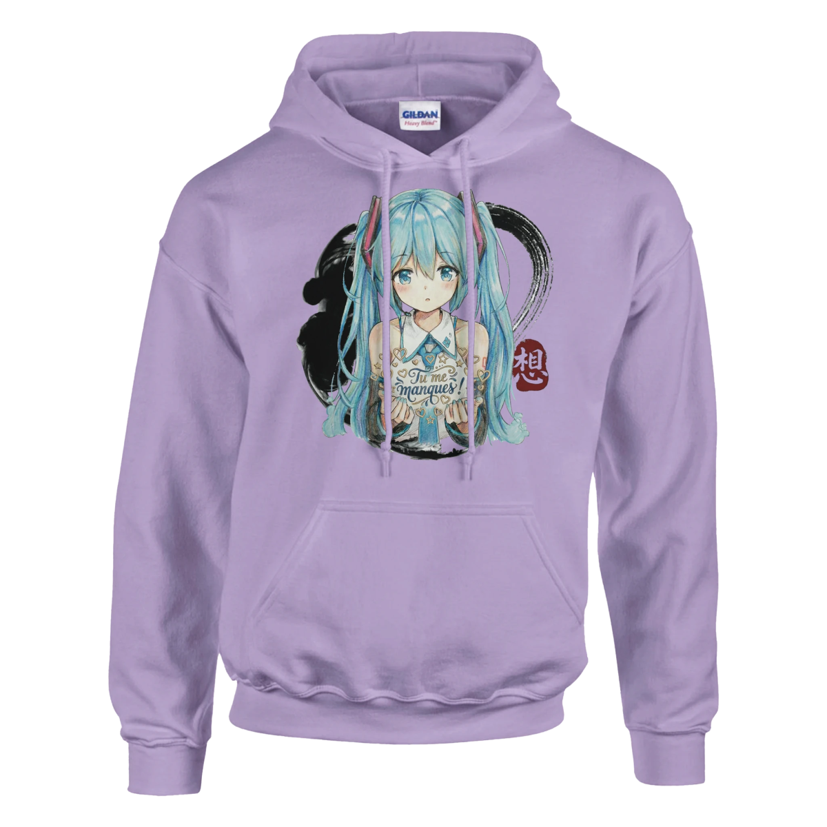 Sweat-shirt Unisexe | Hatsune Miku « Tu me manques ! » Print Material - KAWAII FAVIE