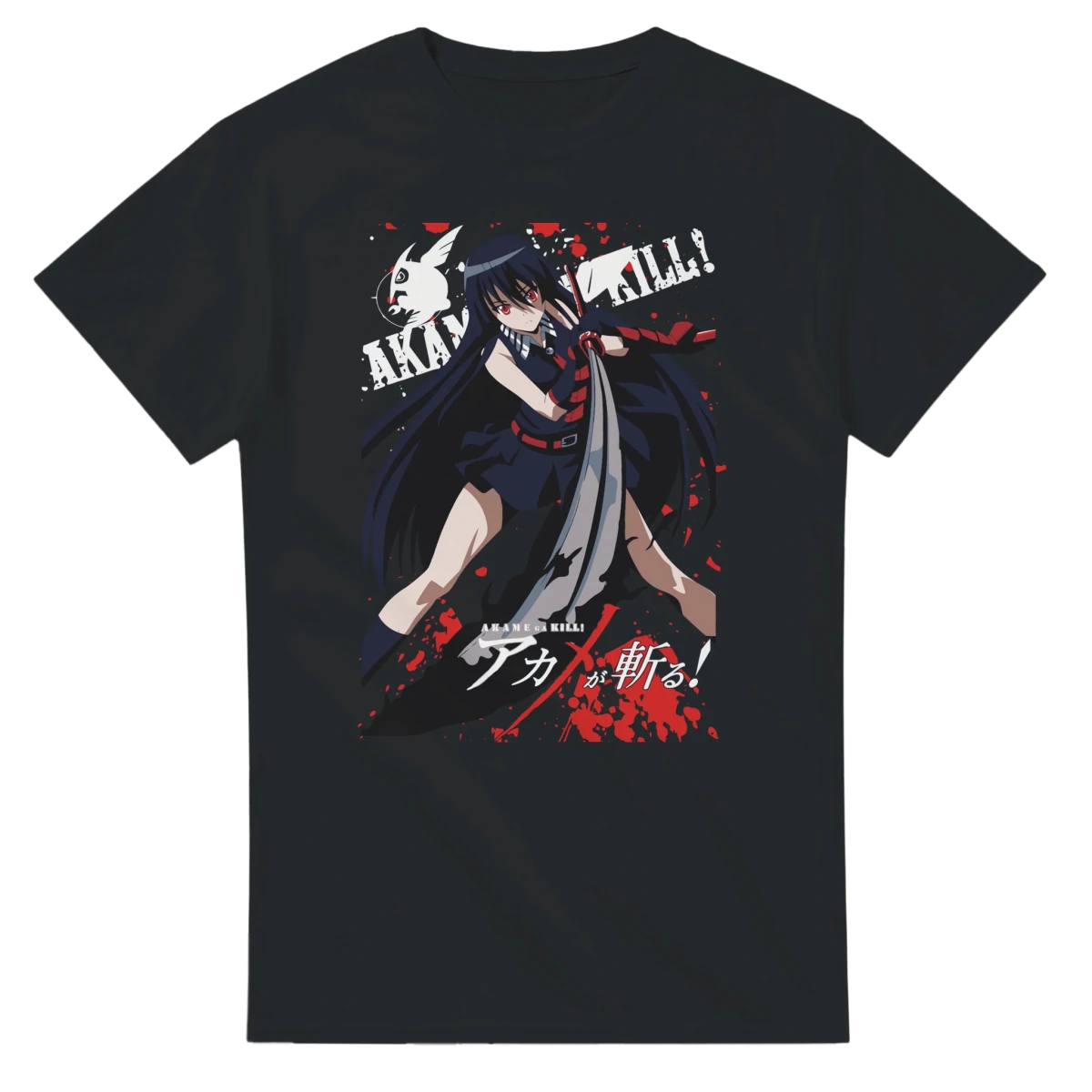 T-shirt 100% Coton Akame Ga Kill - Style Anime Gothique & Instagrammable T-shirt - KAWAII FAVIE