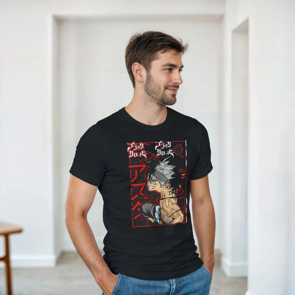 T-shirt Black Clover « Démon » | Design Détaillé avec Yami & Asta T-shirt - KAWAII FAVIE