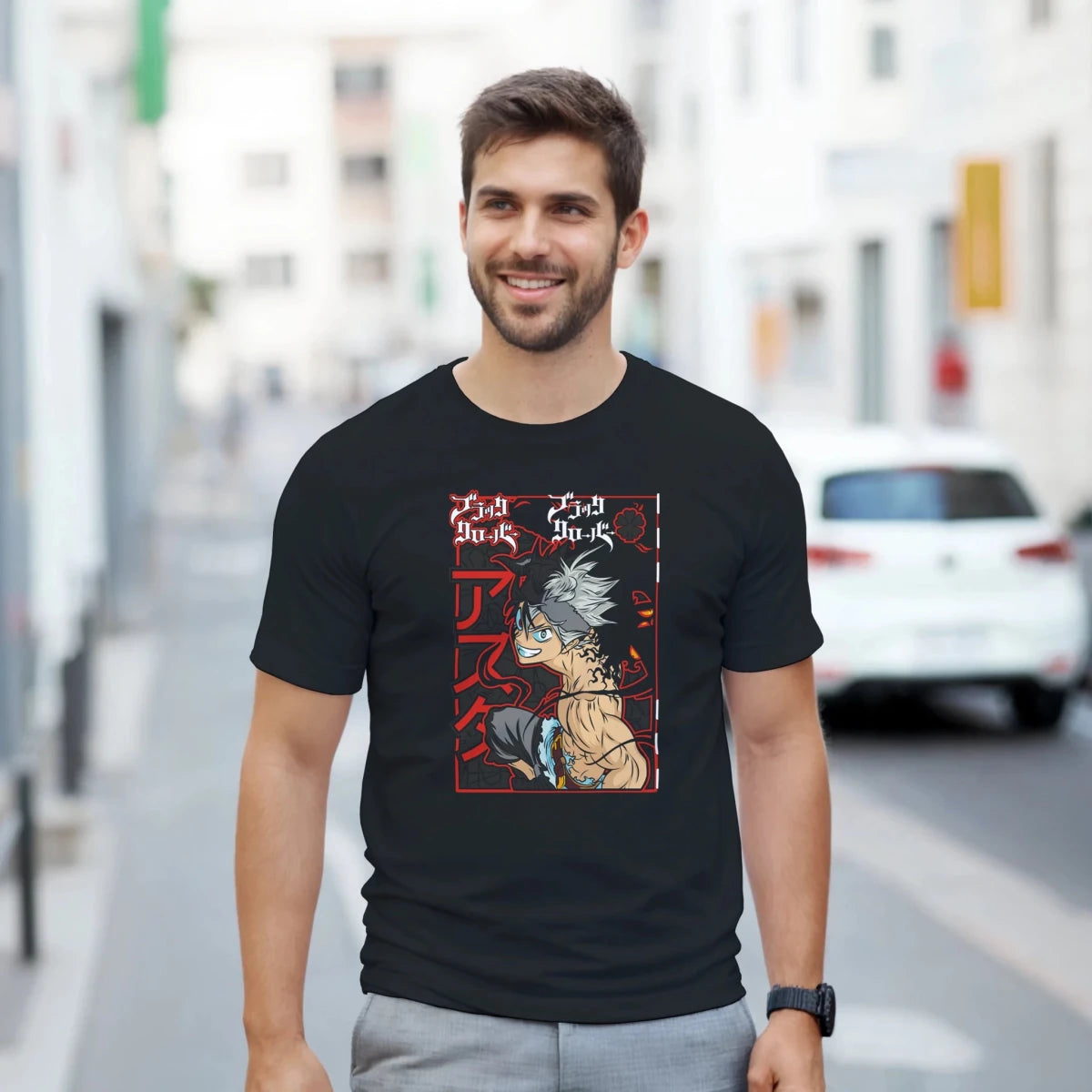 T-shirt Black Clover « Démon » | Design Détaillé avec Yami & Asta T-shirt - KAWAII FAVIE