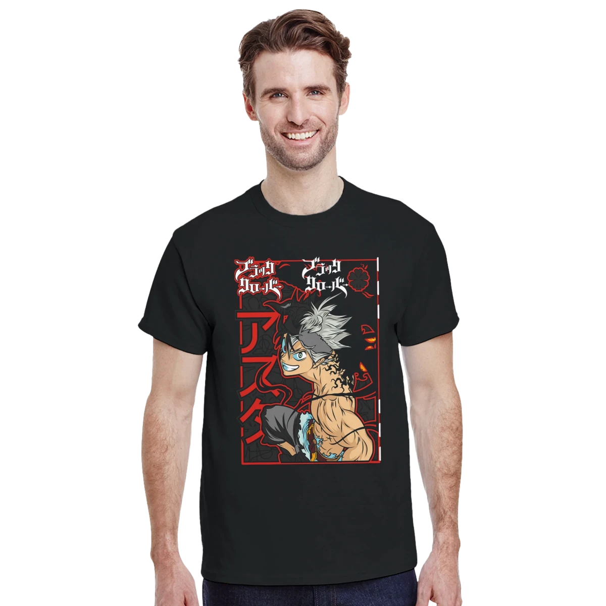 T-shirt Black Clover « Démon » | Design Détaillé avec Yami & Asta T-shirt - KAWAII FAVIE