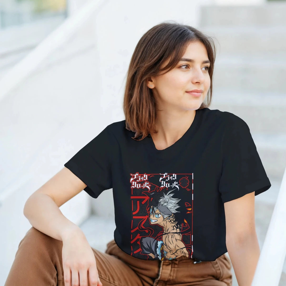 T-shirt Black Clover « Démon » | Design Détaillé avec Yami & Asta T-shirt - KAWAII FAVIE