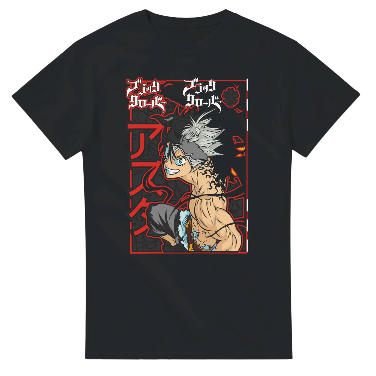 T-shirt Black Clover « Démon » | Design Détaillé avec Yami & Asta T-shirt - KAWAII FAVIE