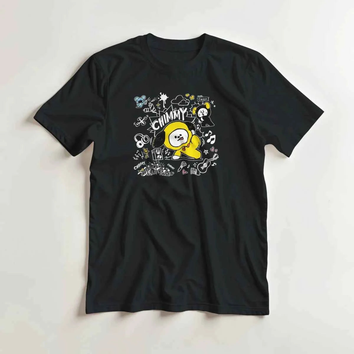 T-shirt BTS BT21 - CHIMMY, l'Esprit Musical de Jimin | Style Fun K-Pop - Unisexe