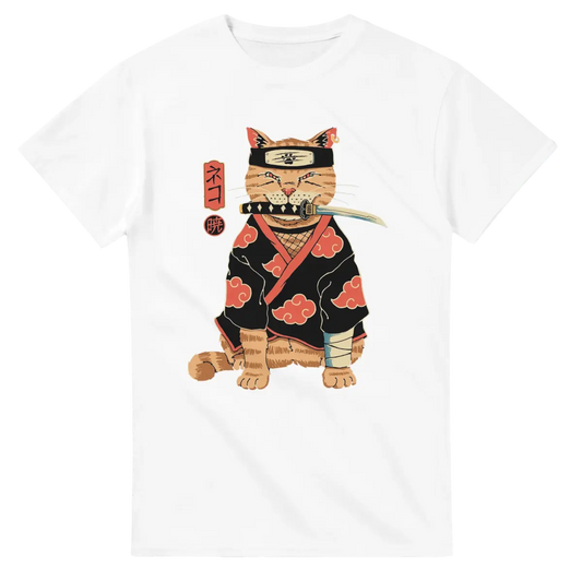 T-shirt Unisexe Chat Ninja Akatsuki - Design Naruto Collector T-shirt- KAWAII FAVIE