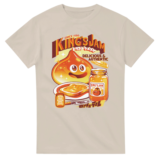 T-shirt Crewneck Unisexe Coton Lourd | Symbole Slime - Dragon Quest (KingSlime) T-shirt - KAWAII FAVIE