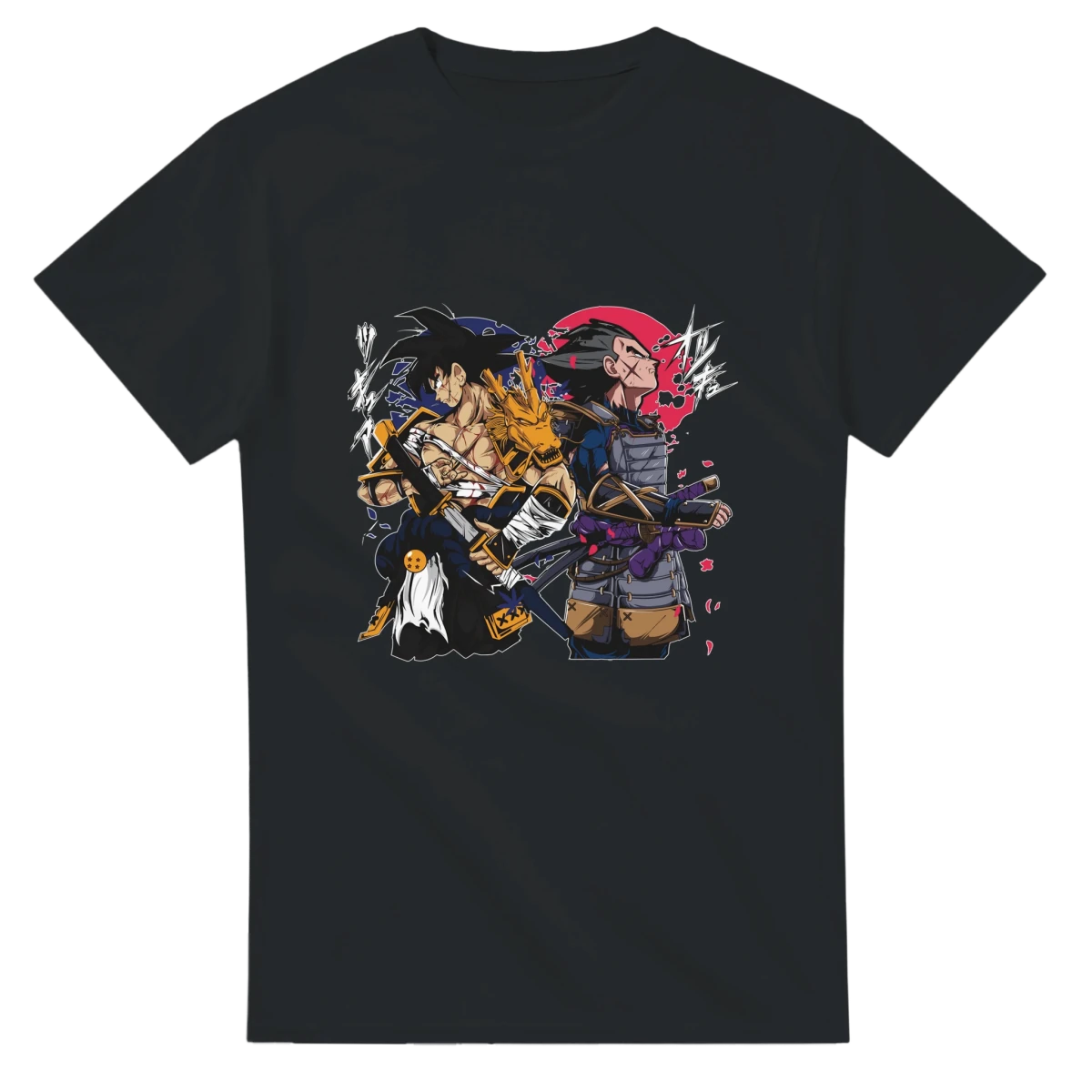 T-shirt Dragon Ball - Thème Samouraï Épique | Design Détaillé avec Personnages | T-shirt Unisexe T-shirt - KAWAII FAVIE