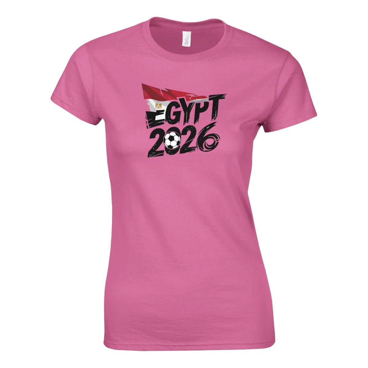 T-shirt Égypte 2026 - Design Coupe du Monde Football | Maillot Supporters Sélection Nationale pour femme - Choisissez votre style et taille ! T-shirt- KAWAII FAVIE