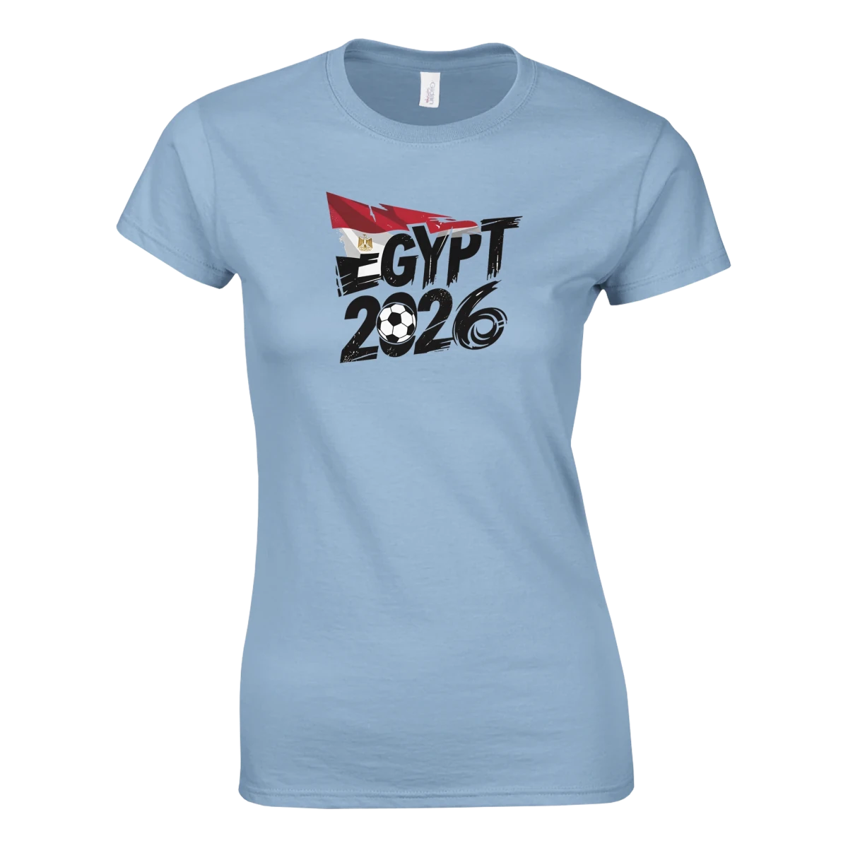 T-shirt Égypte 2026 - Design Coupe du Monde Football | Maillot Supporters Sélection Nationale pour femme - Choisissez votre style et taille ! T-shirt- KAWAII FAVIE