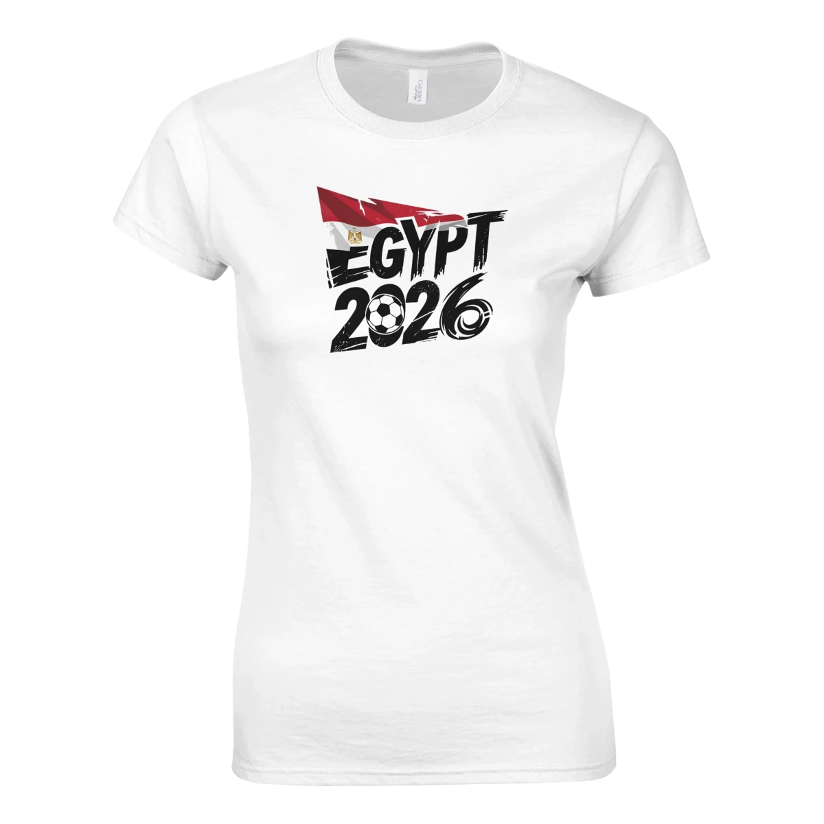 T-shirt Égypte 2026 - Design Coupe du Monde Football | Maillot Supporters Sélection Nationale pour femme - Choisissez votre style et taille ! T-shirt- KAWAII FAVIE