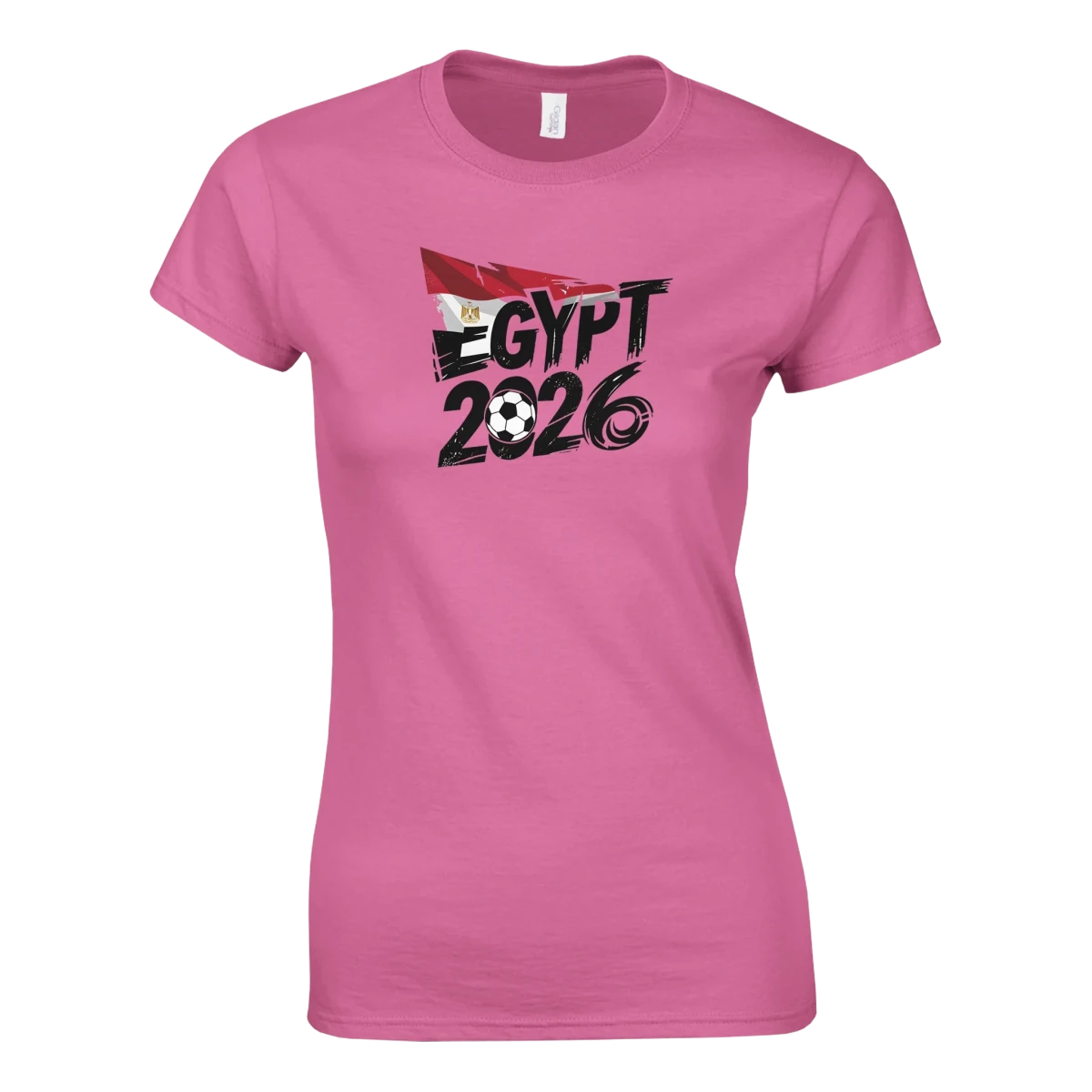 T-shirt Égypte 2026 - Design Coupe du Monde Football | Maillot Supporters Sélection Nationale pour femme - Choisissez votre style et taille ! T-shirt- KAWAII FAVIE
