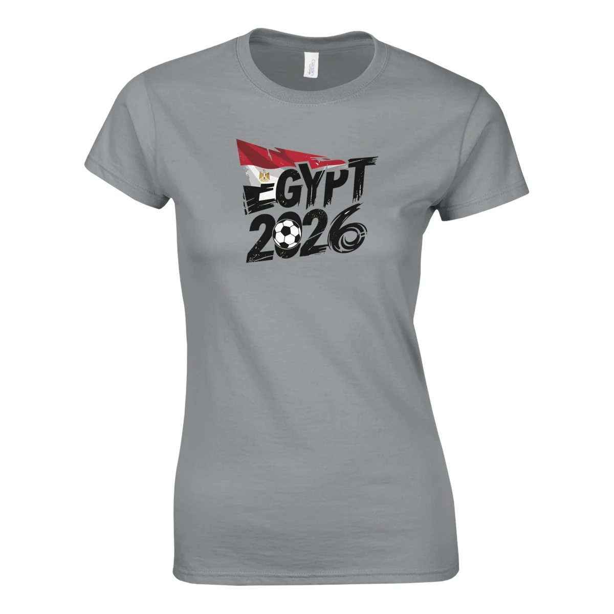 T-shirt Égypte 2026 - Design Coupe du Monde Football | Maillot Supporters Sélection Nationale pour femme - Choisissez votre style et taille ! T-shirt- KAWAII FAVIE